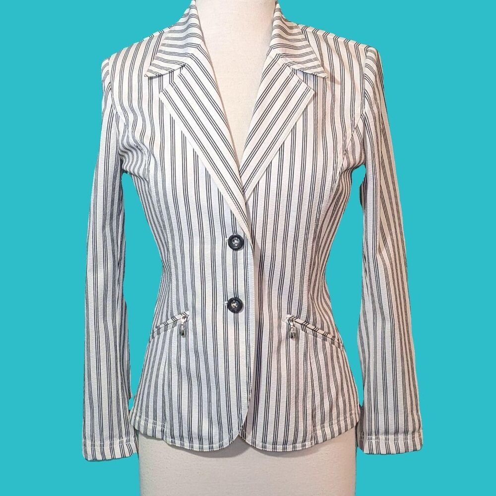 St-john Women's White and Grey Tailored-jackets